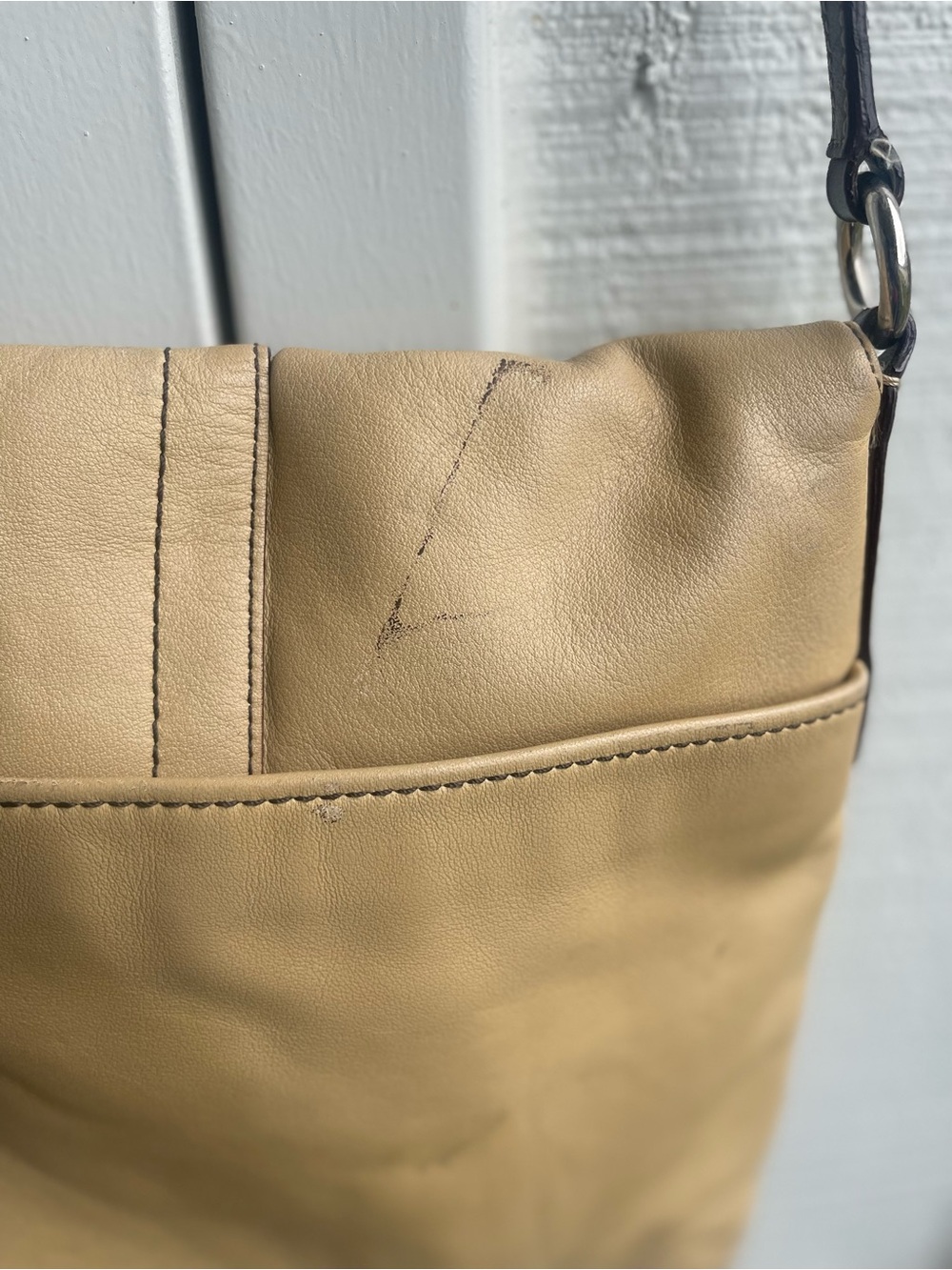 Vintage coach bleecker leather flap crossbody bag - Picture 6 of 9